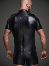 menaful Men's Faux Leather Shirt